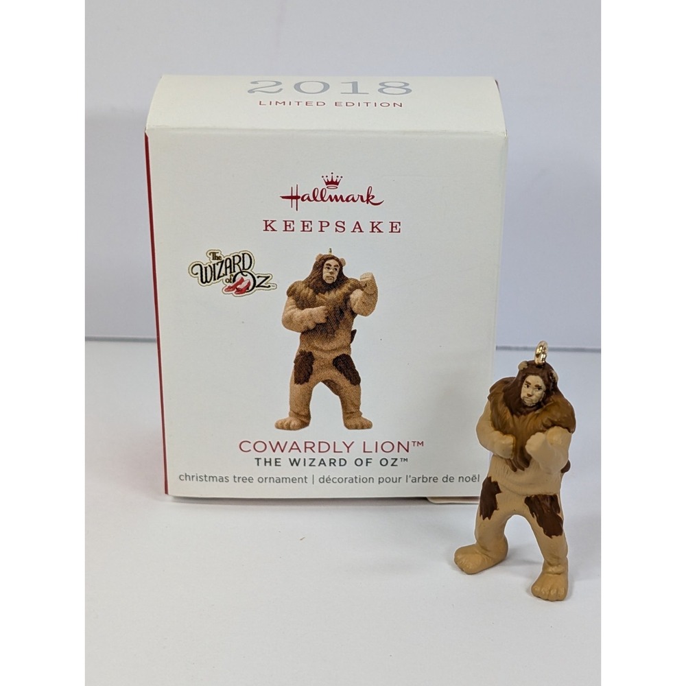 2018 Hallmark Keepsake Limited Edition Cowardly Lion Wizard‎ Of Oz Ornament